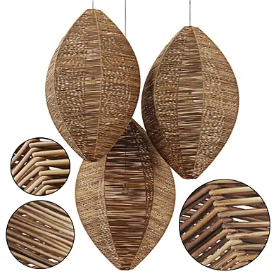 Lamp wicker n34