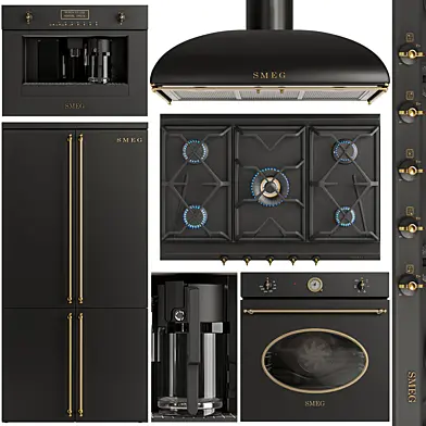 Smeg black appliance