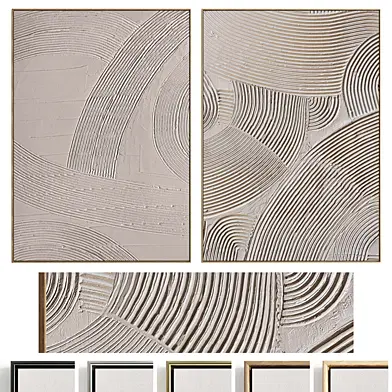Plaster Two Photo Frames D-486