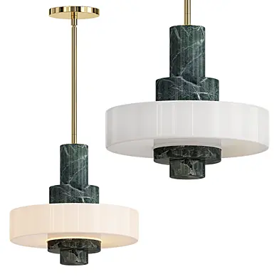 MERCURY GREEN MARBLE PENDANT LIGHT