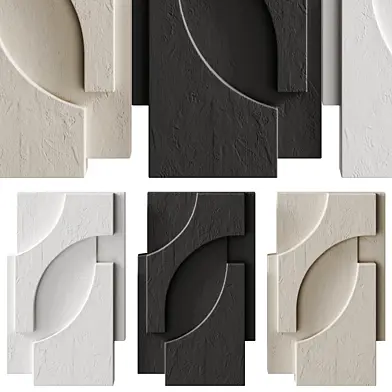 Декоративное панно SERIF RELIEF by  Kristina Dam Studio