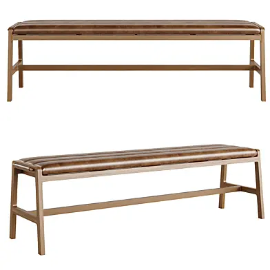 West elm Carlisle Leather Dining Bench
