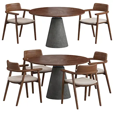 Deephouse Round 120 Dining set