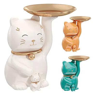 Lucky Cat Storage Ornament Key decor