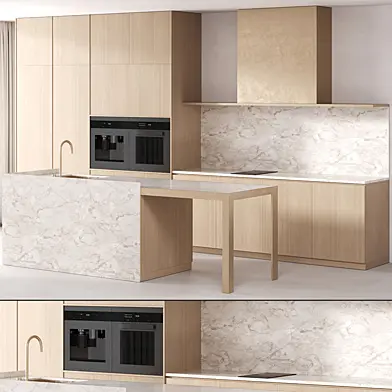 Warm Wood Kitchen