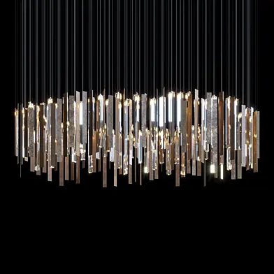 Световая композиция — хрусталь, стержень, Vargov®Design - LC0362
