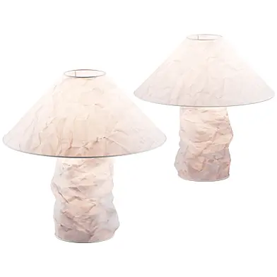 383 Lampampe paper table lamp by Ingo Maurer