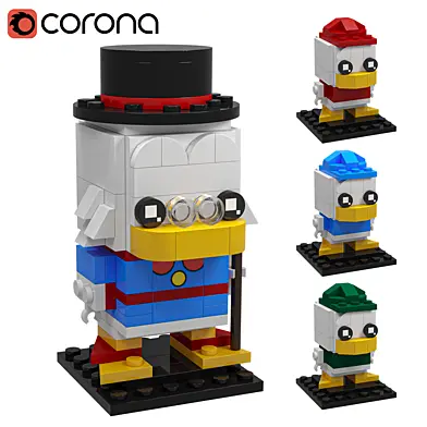Lego Scrooge McDuck Huey Dewey Louie