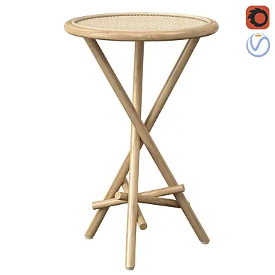 Gypsy Rattan Side Table Lincoln brooks