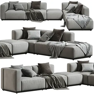 Cassina Mex Cube L Shaped Sofa