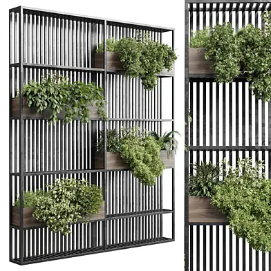 Stand metal shelf with wall plant - hanging plants balcony plants set Indoor plant 421