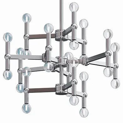 Possini Euro Marya 32 Brushed Nickel 24-Light Chandelier