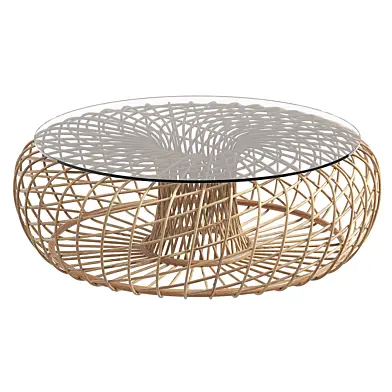 Cane coffee table