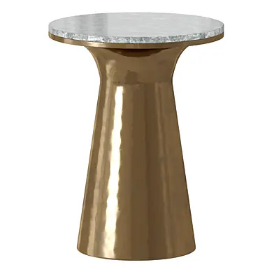 Marble Pedestal Side Table