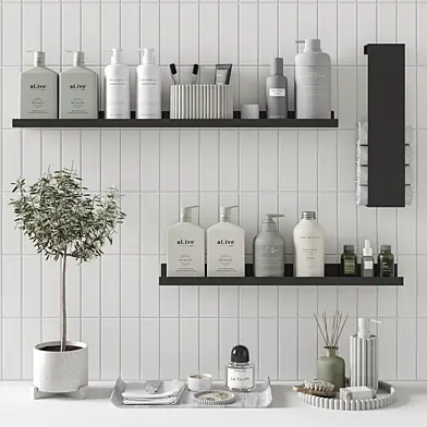 Decorative bathroom set Natural