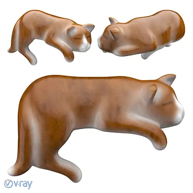 Керамическая фигурка кошки