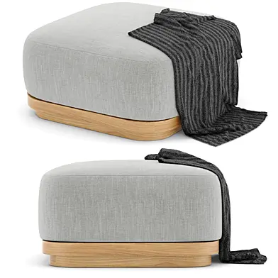 RH outdoor solaro ottoman
