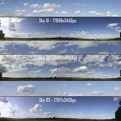 Sky with clouds v3