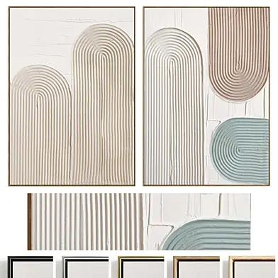 Plaster Two Photo Frame D-547