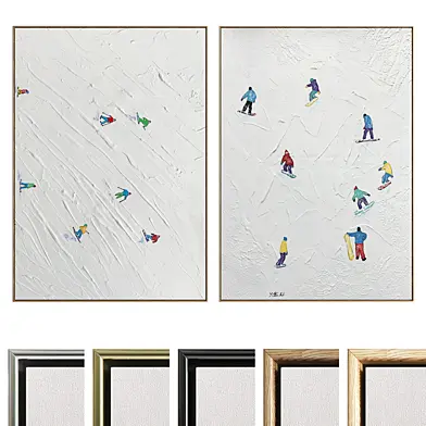Plaster Two Photo Frame D-541
