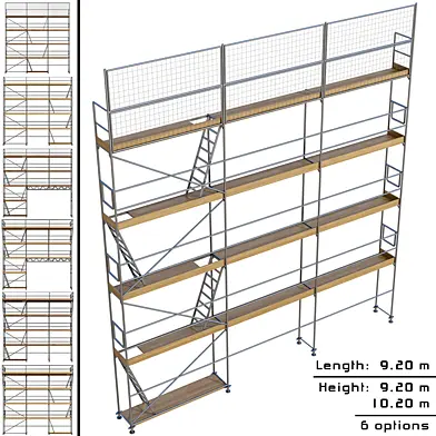 Строительные леса подмости / Scaffolding platform