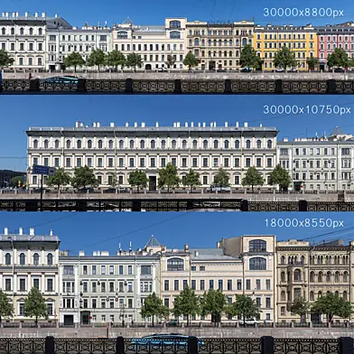 Панорамы на фасады Санкт-Петербурга