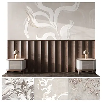 Изголовье кровати 01/ wall composition 01 bedroom