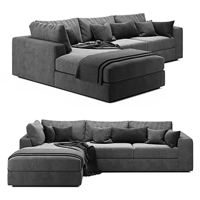 Oceanside Deep 2 Piece Left-Arm Bumper Sectional Sofa