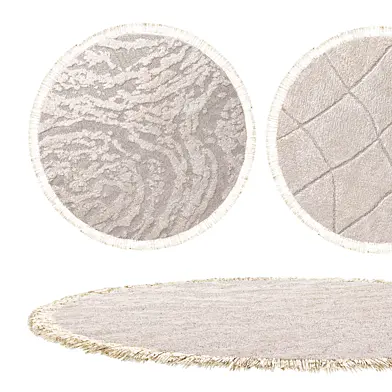 Round rugs set