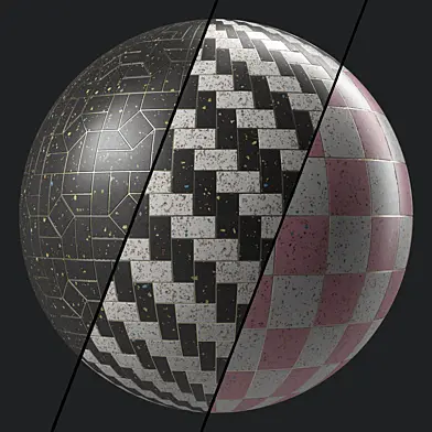 Terrazzo Materials 27- Terrazzo Tiling | Pbr 4k Seamless