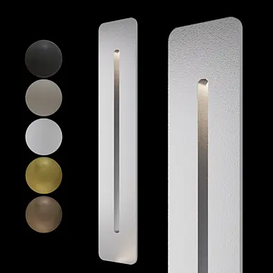 Step Light Steps S1728-SL. Серебряный светильник для лестницы OM