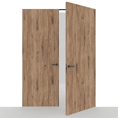 ОМ Двойные двери INVISIBLE DOORS  шпон  на деревянном каркасе