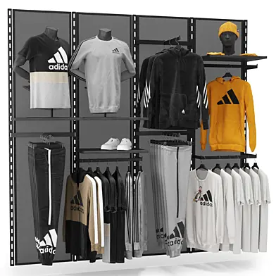 Стеллаж для магазина одежды Adidas