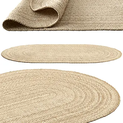 SAFAVIEH Dina Coastal Jute Rug Oval