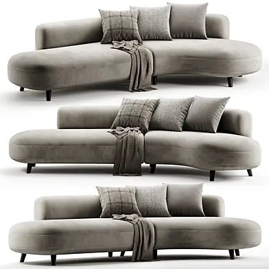 Polyester corner sofa