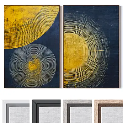 Set of large wall paintings 2933