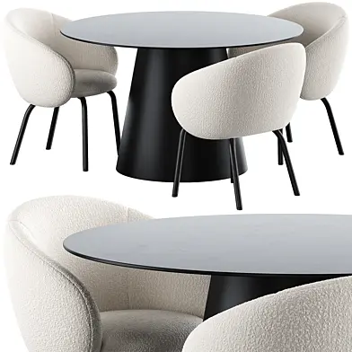 Circula Dining Table and Chair Nebula Tube