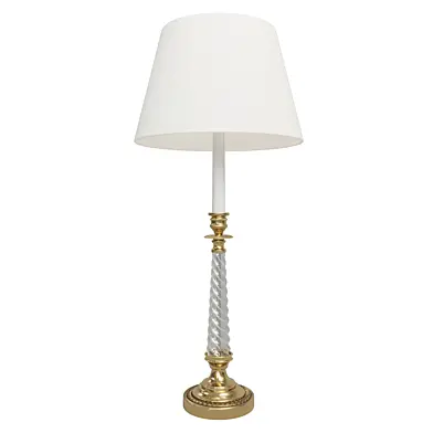 Twisted Glass Candlestick