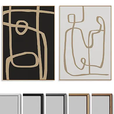 Abstract Painting Frame set  099