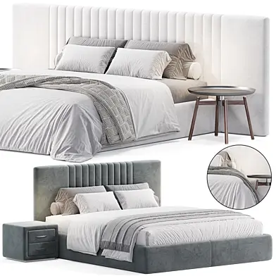 Audraya Vegan Leather Platform Bed