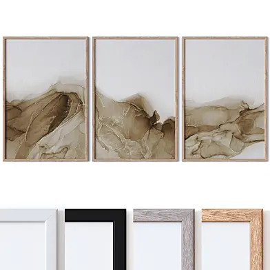 Set of large wall paintings 2987