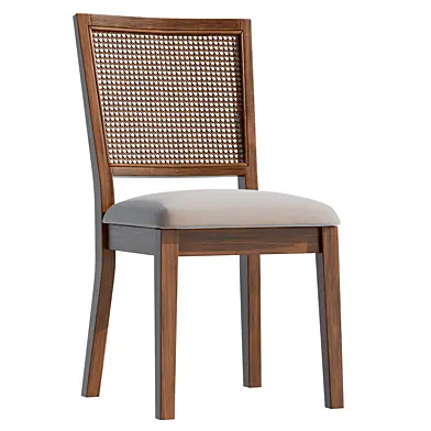 Caroline Beige Rattan Dining Chair