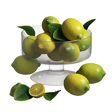 Lemon set in a vase