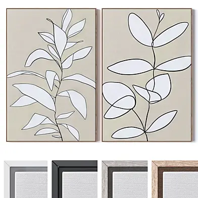 Set of large wall paintings 2994