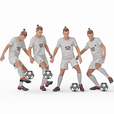 Footballist Man in 04 poses
