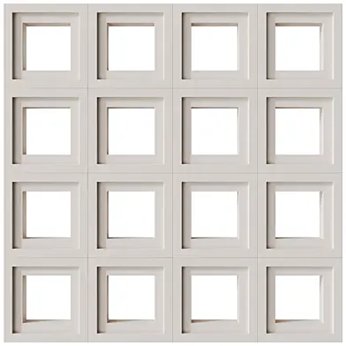 Modular Wall 08 Quad White by Tesselle