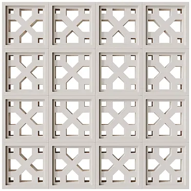 Modular Wall 12 Crossing White by Tesselle