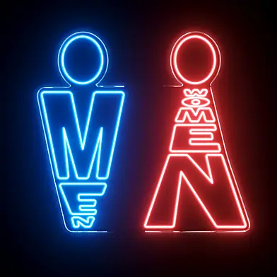 Restroom Signs Neon Sign
