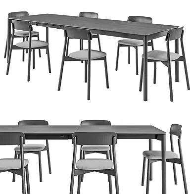 Nordic table + Lina chair