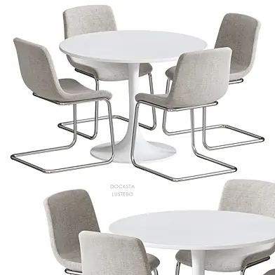 DOCKSTA LUSTEBO IKEA стол и стулья